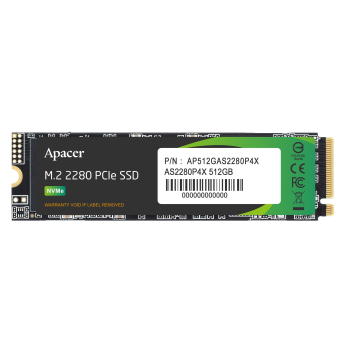 Dysk SSD Apacer AS2280P4X 512GB M.2 PCIe NVMe Gen3 x4 2280 (2100/1700 MB/s)