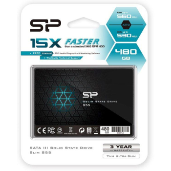 Dysk SSD Silicon Power S55 480GB 2.5" SATA3 (500/450) 7mm