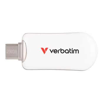 Pendrive Verbatim Plectra 256GB USB-C 3.0 White