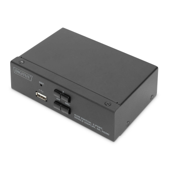 Przełącznik KVM DIGITUS 2 portowy HDMI, 4K 30Hz