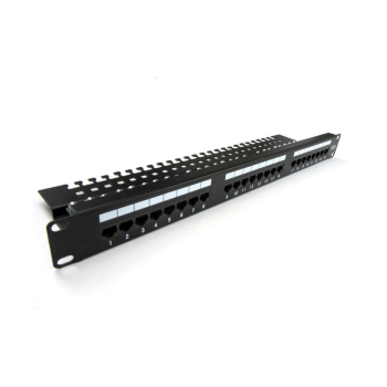 Patch panel DIGITUS 19" 24x RJ45 UTP kat. 5e z tacką