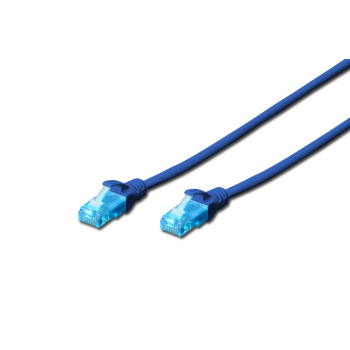 Patchcord DIGITUS UTP kat. 5e 0,5m PVC niebieski