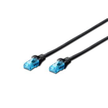 Patchcord DIGITUS UTP kat. 5e 5m PVC czarny