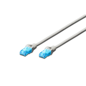 Patchcord DIGITUS UTP kat. 5e 10m PVC szary