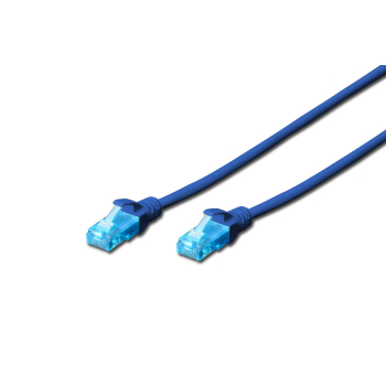 Patchcord DIGITUS UTP kat. 5e 1m PVC niebieski