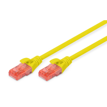 Patchcord DIGITUS UTP kat. 6 3m PVC żółty