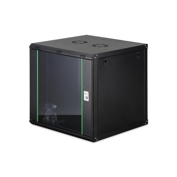 Szafa sieciowa wisząca jednosekcyjna DIGITUS Dynamic 19" 12U, 600x600, drzwi szyba, czarny, niezmontowana, 60kg