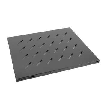 Półka do szaf 19" 800mm czarna Lanberg (1U/465x515mm udźwig do 120kg, montaż 4-punktowy)