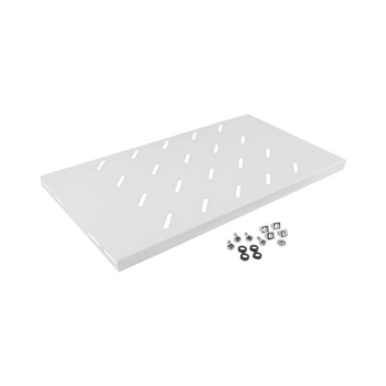 Półka do szaf 19" 450mm szara Lanberg (1U/486x270mm udźwig do 120kg, montaż 4-punktowy)