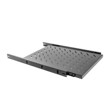 Półka do szaf wysuwana 19" 1000mm czarna Lanberg (1U 465x750mm, udźwig do 60kg, montaż 4-punktowy)