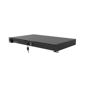 Szuflada do szaf 19" Lanberg 1U 270mm (1U/483x270mm udźwig do 30kg) czarna