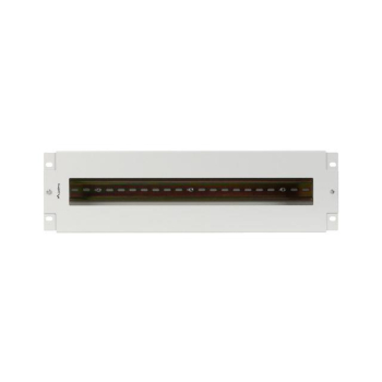 Panel dystrybucji napięć Lanberg 19" 3U z szyną DIN TS-35 szary