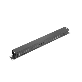 Organizer kabli Lanberg AK-1201-B 19" 1U z zaślepką - typ A czarny