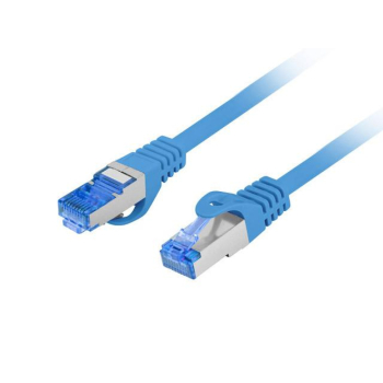 Patchcord Lanberg S/FTP kat.6A 0,25m LSZH CCA fluke passed niebieski