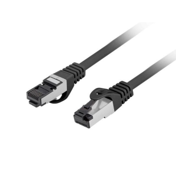 Patchcord Lanberg S/FTP kat.8.1 0,25m LSZH CU fluke passed czarny