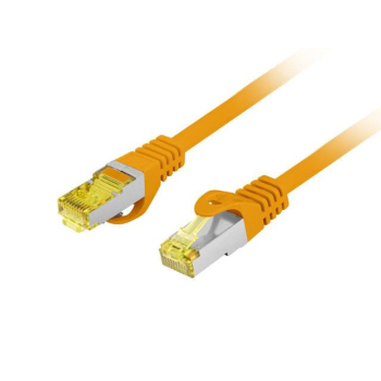 Patchcord Lanberg S/FTP kat.6A 15m LSZH CU fluke passed pomarańczowy