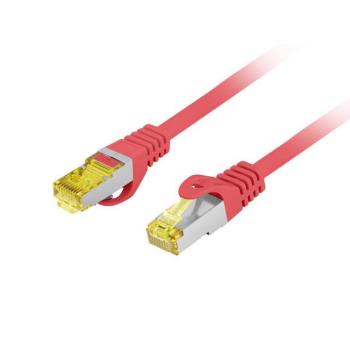 Patchcord Lanberg S/FTP kat.6A 20m LSZH CU fluke passed czerwony