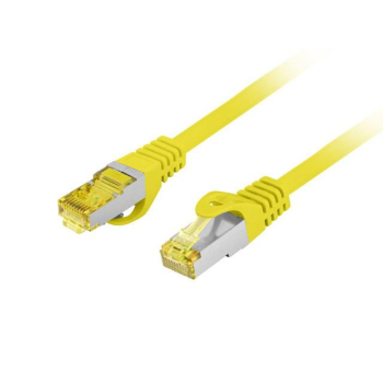 Patchcord Lanberg S/FTP kat.6A 20m LSZH CU fluke passed żółty