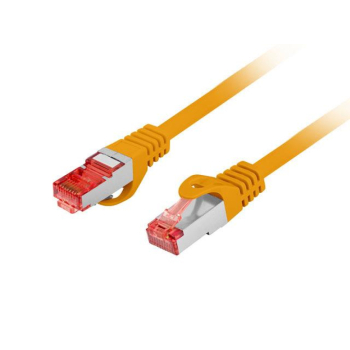 Patchcord Lanberg S/FTP kat.6 0,25m LSZH CU fluke passed pomarańczowy