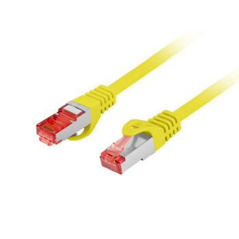 Patchcord Lanberg S/FTP kat.6 0,5m LSZH CU fluke passed żółty