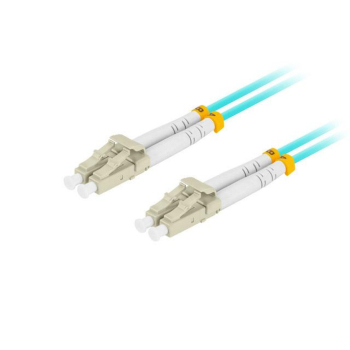 Patchcord światłowodowy Lanberg MM LC/UPC-LC/UPC DUPLEX 3.0mm OM3 50/125 LSZH 3m aqua