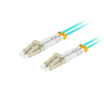 Patchcord światłowodowy Lanberg MM LC/UPC-LC/UPC DUPLEX 3.0MM OM3 50/125 LSZH 10m aqua