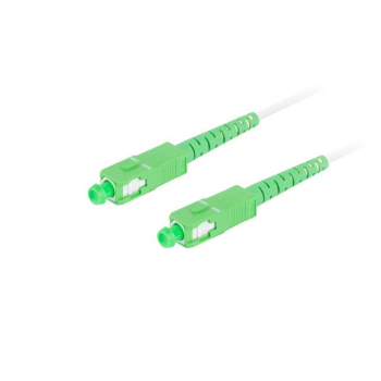 Patchcord światłowodowy Lanberg SM SC/APC-SC/APC SIMPLEX 3.0mm G657B3 15m biały