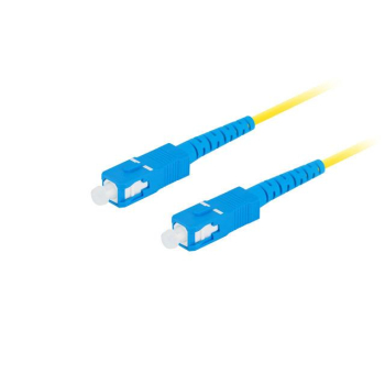 Patchcord światłowodowy Lanberg SM SC/UPC-SC/UPC SIMPLEX 3.0mm LSZH G657A1 10m żółty