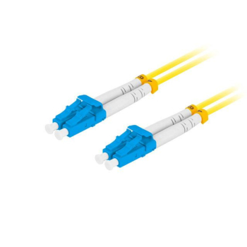 Patchcord światłowodowy Lanberg SM LC/UPC-LC/UPC DUPLEX 3.0mm LSZH G657A1 3m żółty
