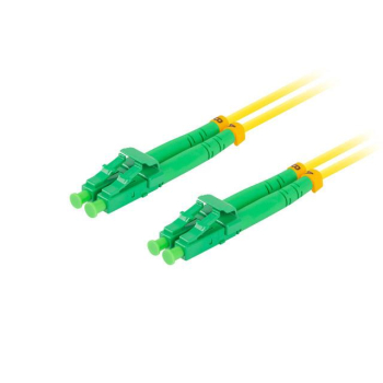 Patchcord światłowodowy Lanberg SM LC/APC-LC/APC DUPLEX 3.0mm LSZH G657A1 2m żółty