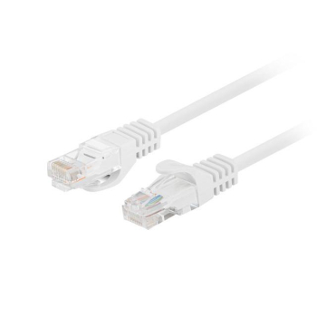 Patchcord Lanberg UTP kat.5e 0,25m biały 10-Pack