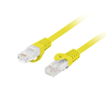Patchcord Lanberg UTP kat.6 0,5m LSZH CU fluke passed żółty