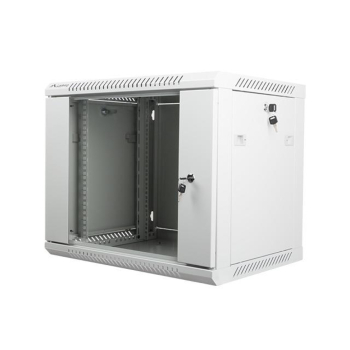Szafa instalacyjna Rack wisząca 19" 9U 600x450 szara Lanberg (flat pack)