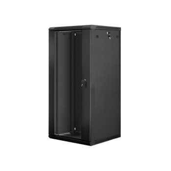 Szafa instalacyjna Rack wisząca 19" 27U 600x600 czarna Lanberg (flat pack)