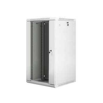 Szafa instalacyjna Rack wisząca 19" 22U 600x600 szara Lanberg (flat pack)