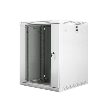 Szafa instalacyjna Rack wisząca 19" 15U 600x600 szara Lanberg (flat pack)