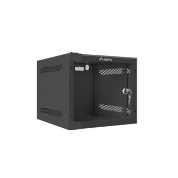 Szafa instalacyjna Rack wisząca 10" 4U 280x310mm czarna Lanberg (flat pack)