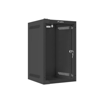 Szafa instalacyjna Rack wisząca 10" 9U 280x310 czarna Lanberg (flat pack)