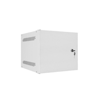 Szafa instalacyjna Rack wisząca 10" 4U 280x310mm szara Lanberg (flat pack) drzwi metalowe