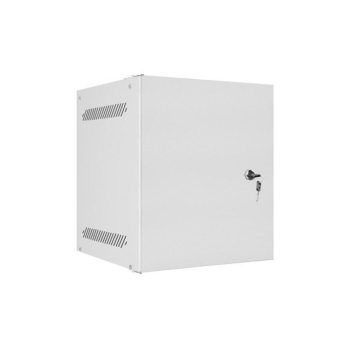 Szafa instalacyjna Rack wisząca 10" 6U 280x310mm szara Lanberg (flat pack) drzwi metalowe
