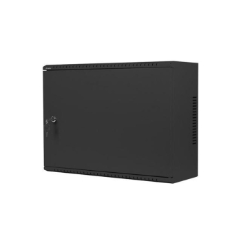 Szafa instalacyjna Lanberg rack wisząca 19" 4U+3U 540x200 niskoprofilowa czarna (złożona)