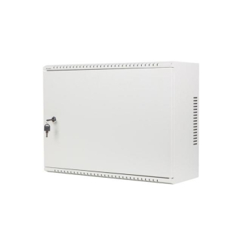 Szafa instalacyjna Lanberg rack wisząca 19" 4U+3U 540x200 niskoprofilowa szara (złożona)