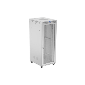 Szafa instalacyjna Rack stojąca 19" 42U 800x1000 szara drzwi perforowane LCD Lanberg (flat pack)