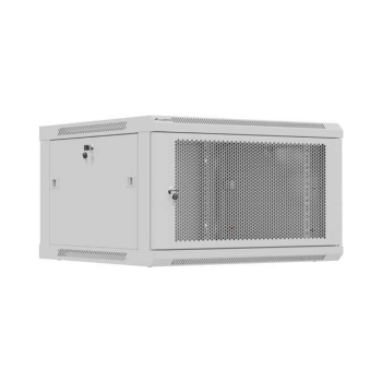 Szafa instalacyjna Rack Lanberg wisząca 19" 6U 600x600 szara drzwi perforowane (flat pack)