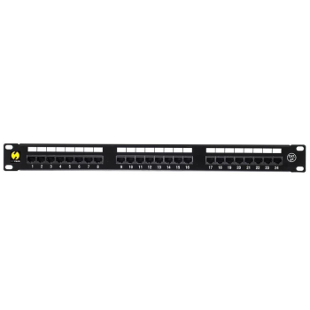 Patch panel 19'' Netrack 24-porty kat. 5e UTP, z półką