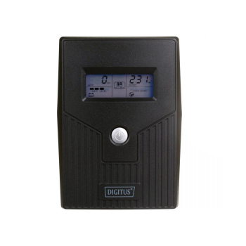 Zasilacz awaryjny UPS DIGITUS Line-Ineractive LCD BASIC, 800VA/480W, 1x12V/9Ah, AVR, 2x Schuko CEE 7/3