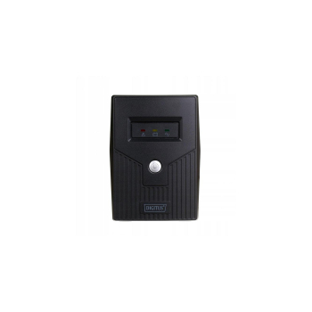 Zasilacz awaryjny UPS DIGITUS Line-Ineractive LED, 800VA/480W, 1x12V/9Ah, AVR, 2x Schuko CEE 7/3, 2x RJ11, 1x USB 2.0 typ B
