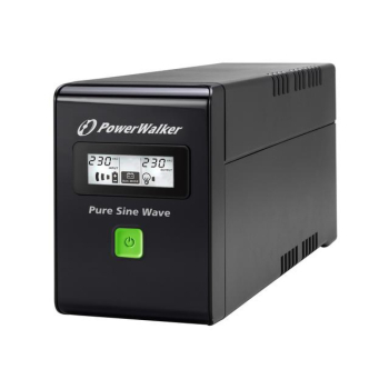 Zasilacz awaryjny UPS Power Walker Line-Interactive 600VA 2x PL 230V RJ11/45 USB LCD