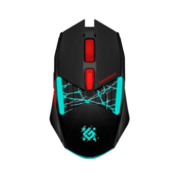 Mysz bezprzewodowa Defender HORRODINE GM-237 optyczna 3200dpi czarna RGB AKUMULATOR 6 przycisków Gaming