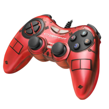 Gamepad PC USB Esperanza "Fighter" czerwony